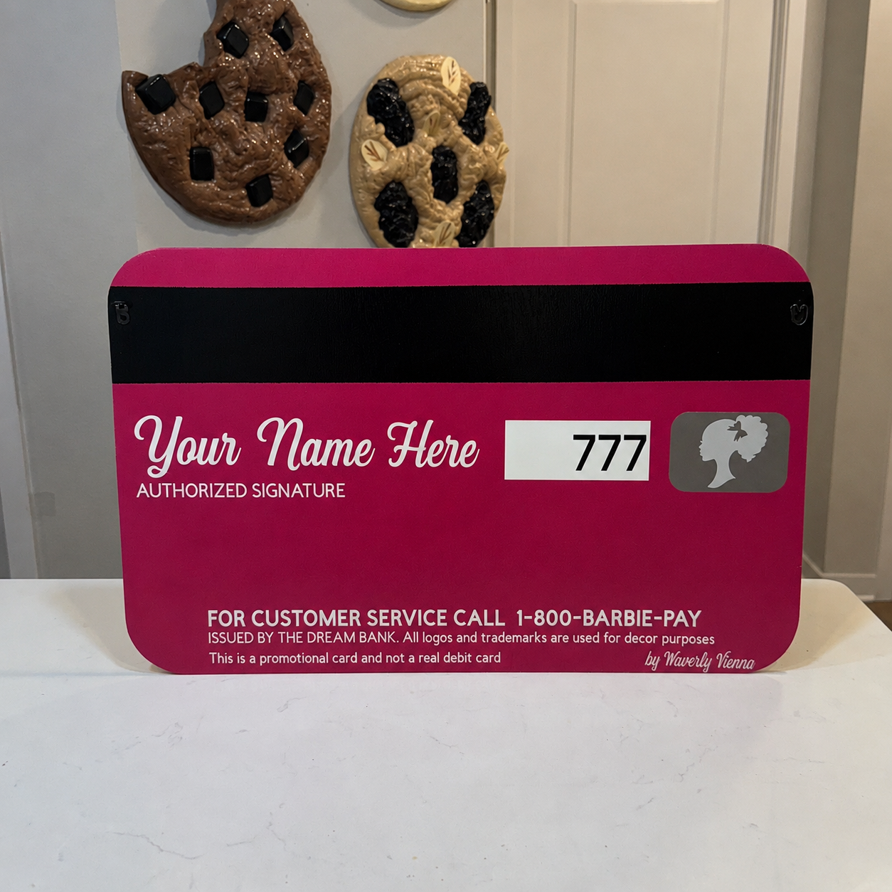 Limited Edition Barbie Debit Card Prop