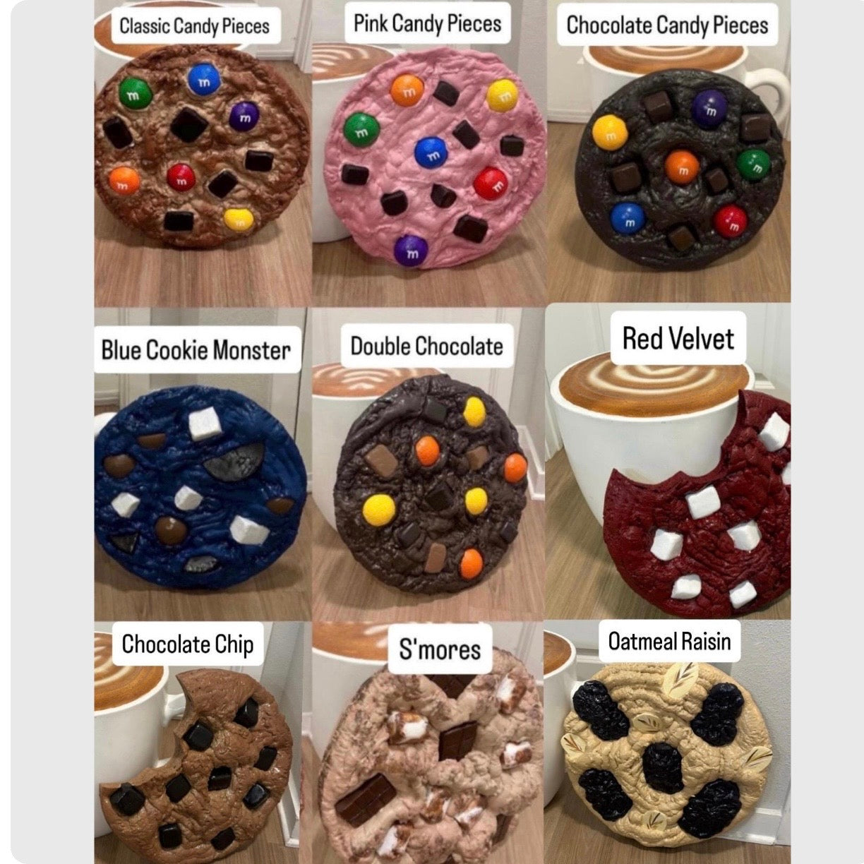 The Original Giant Cookie Prop | Small 10” | 9 Flavors | Party Prop | Bakery Decor | by Waverly Vienna