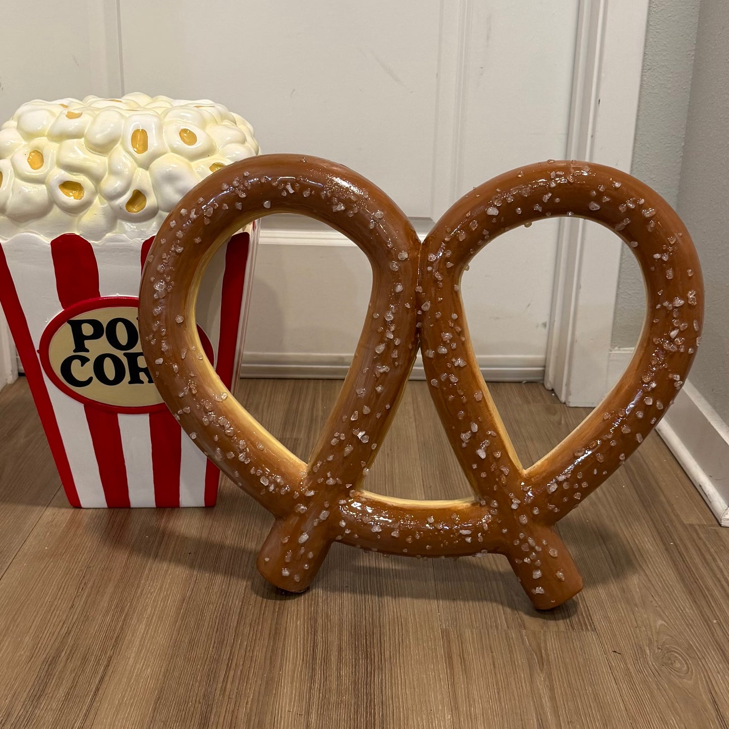 The Giant Twist Soft Pretzel Prop | 3 flavors | Plain Salt Pretzel, Chocolate Dipped Pretzel, Vanilla Dipped Pretzel | Movie Theater Prop | Party Prop | by Waverly Vienna