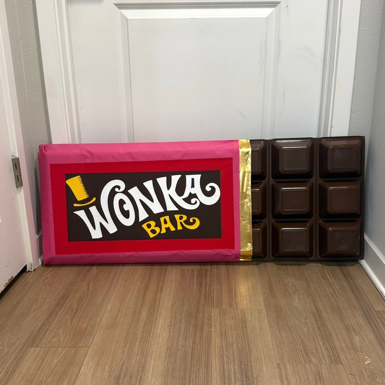 The Giant Wonka Chocolate Bar Prop with Golden Ticket| Wall Decor | Store Display | by WaverlyVienna