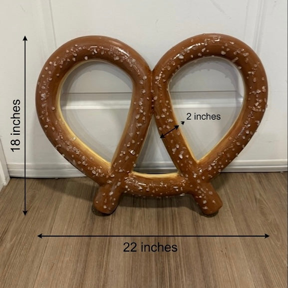The Giant Twist Soft Pretzel Prop | 3 flavors | Plain Salt Pretzel, Chocolate Dipped Pretzel, Vanilla Dipped Pretzel | Movie Theater Prop | Party Prop | by Waverly Vienna