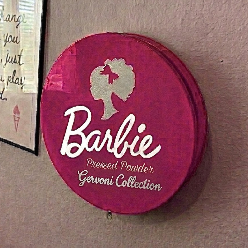 Custom Order| Barbie Inspired Giant Pressed Powder Mirror