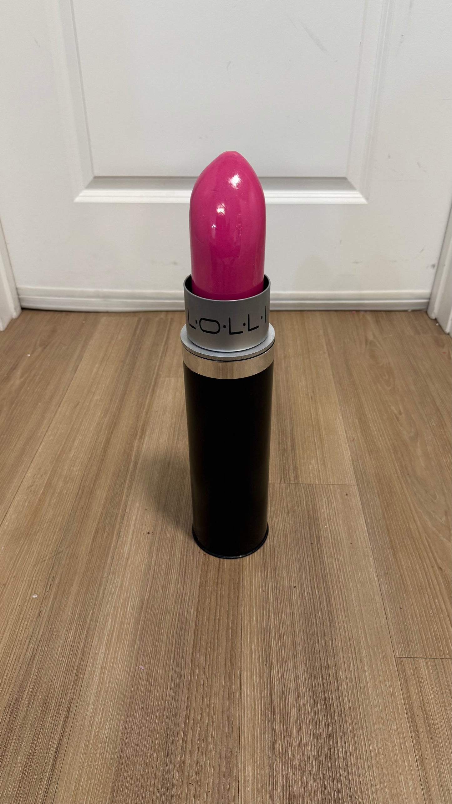 The Giant Lipstick Decor Piece With Storage | Customizable | 18" Tall | 3 colors | Make Up Prop | by Waverly Vienna