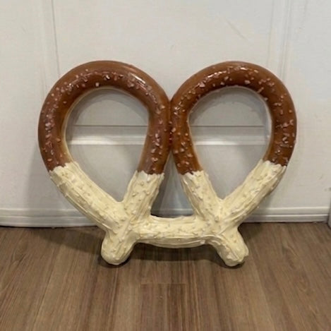 The Giant Twist Soft Pretzel Prop | 3 flavors | Plain Salt Pretzel, Chocolate Dipped Pretzel, Vanilla Dipped Pretzel | Movie Theater Prop | Party Prop | by Waverly Vienna