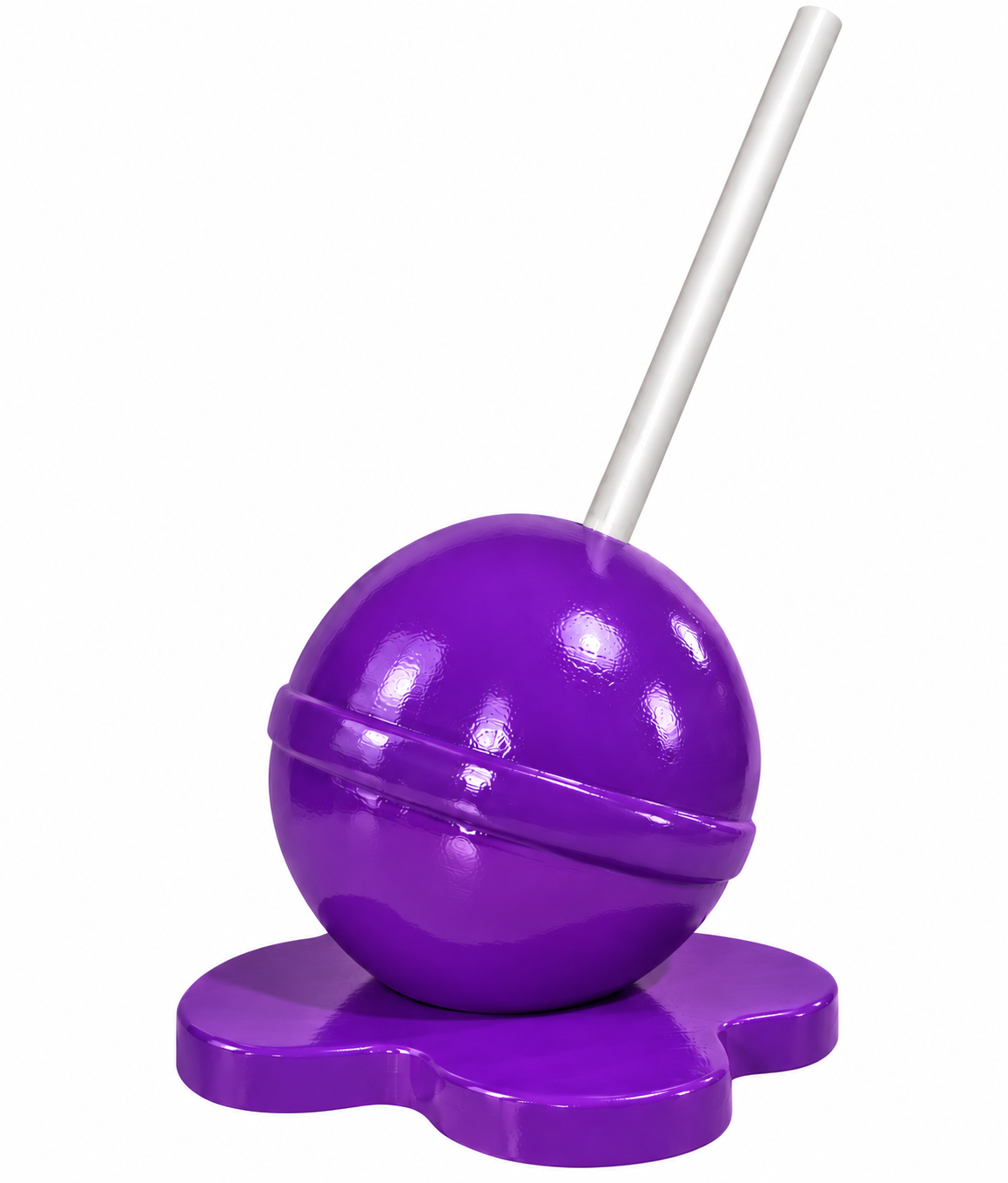 The Giant Melted Upside Down Lollipop Prop | 7 Vibrant Colors | Dopamine Wall Art | Giant Candy Prop | by Waverly Vienna