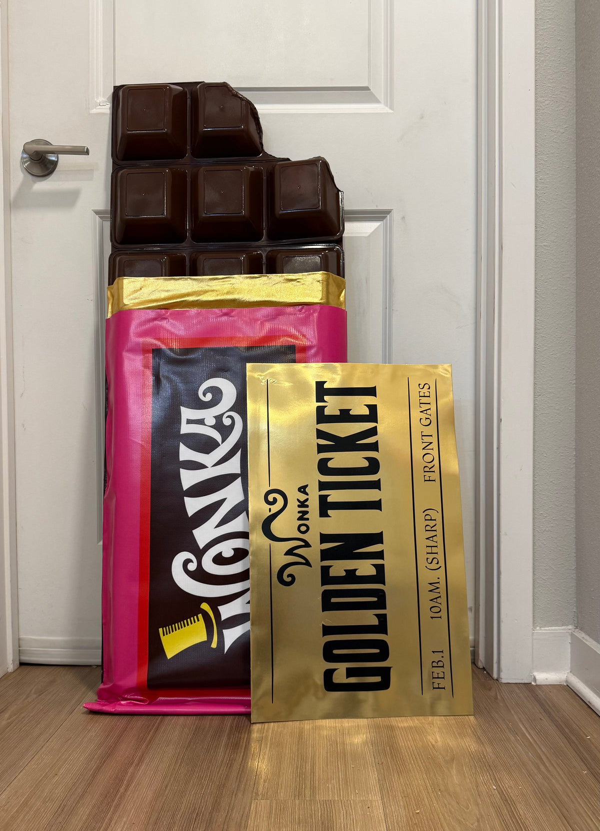 The Giant Wonka Chocolate Bar Prop with Golden Ticket| Wall Decor | Store Display | by WaverlyVienna