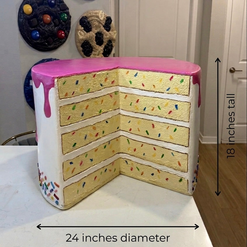 The Giant Cake Table | Bakery Decor | Side Table | Coffee Table | Giant Cake Prop | by Waverly Vienna
