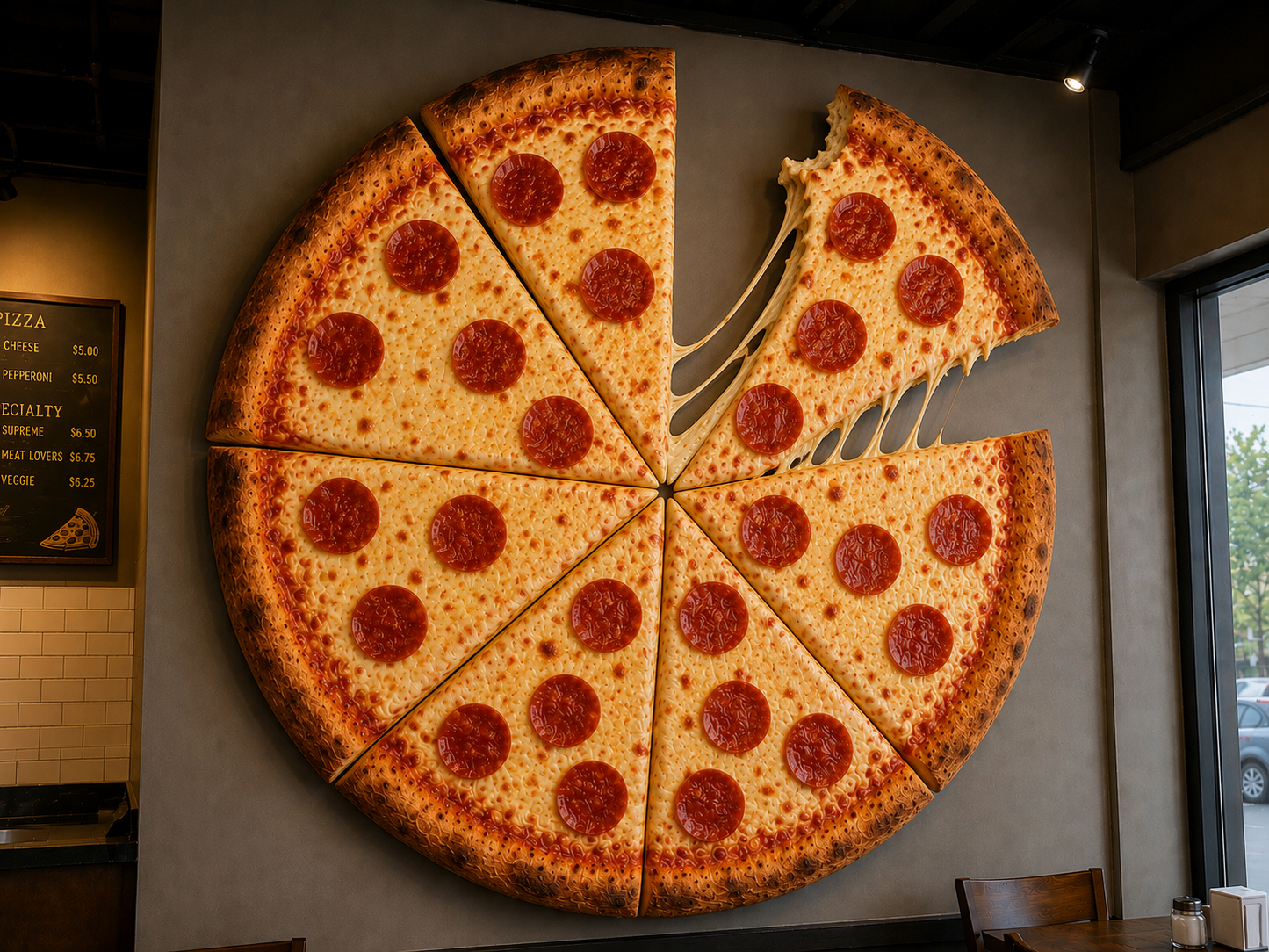 Custom Order | Giant 24" Pepperoni Cheese Pizza Prop | by Waverly Vienna