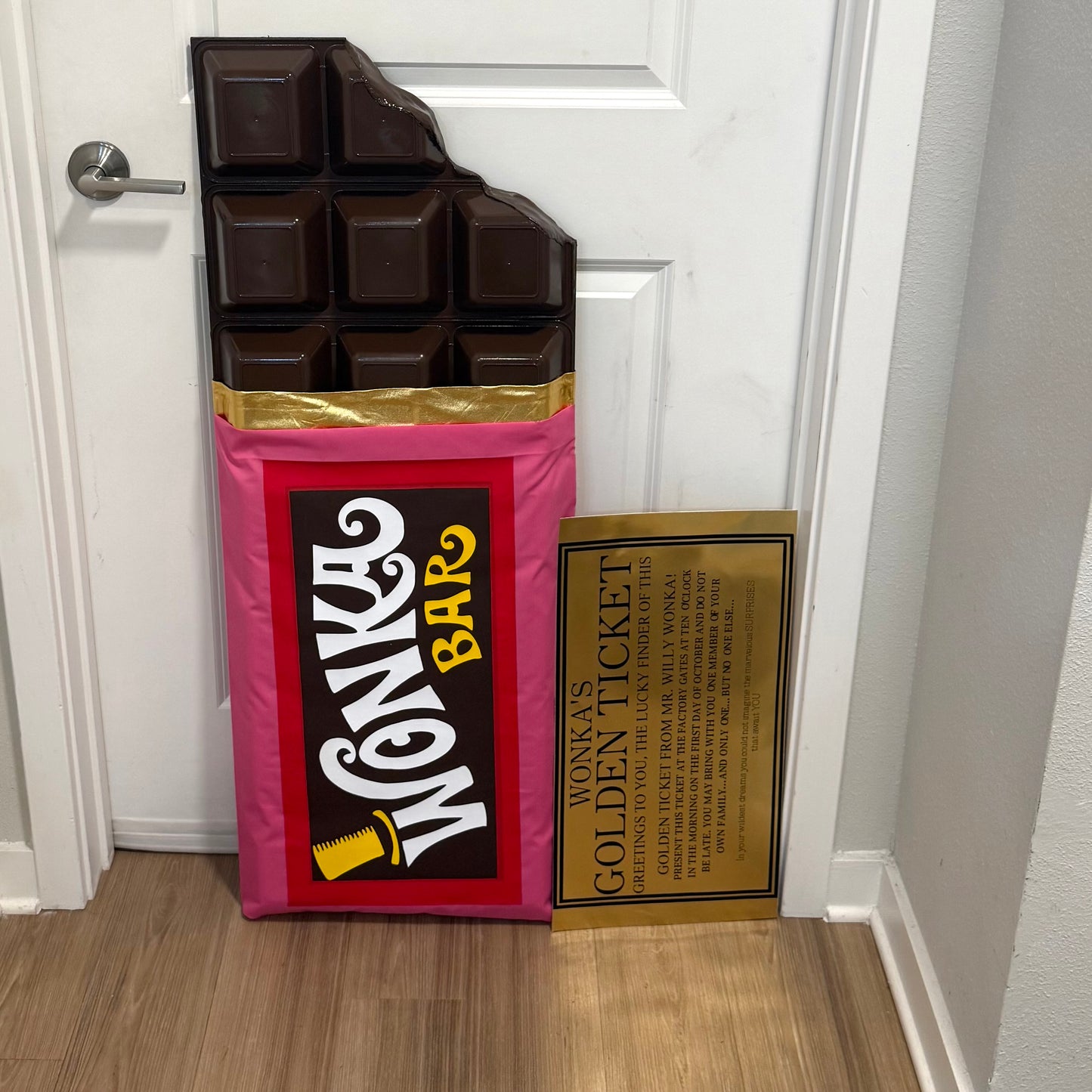 The Giant Wonka Chocolate Bar Prop with Golden Ticket| Wall Decor | Store Display | by WaverlyVienna