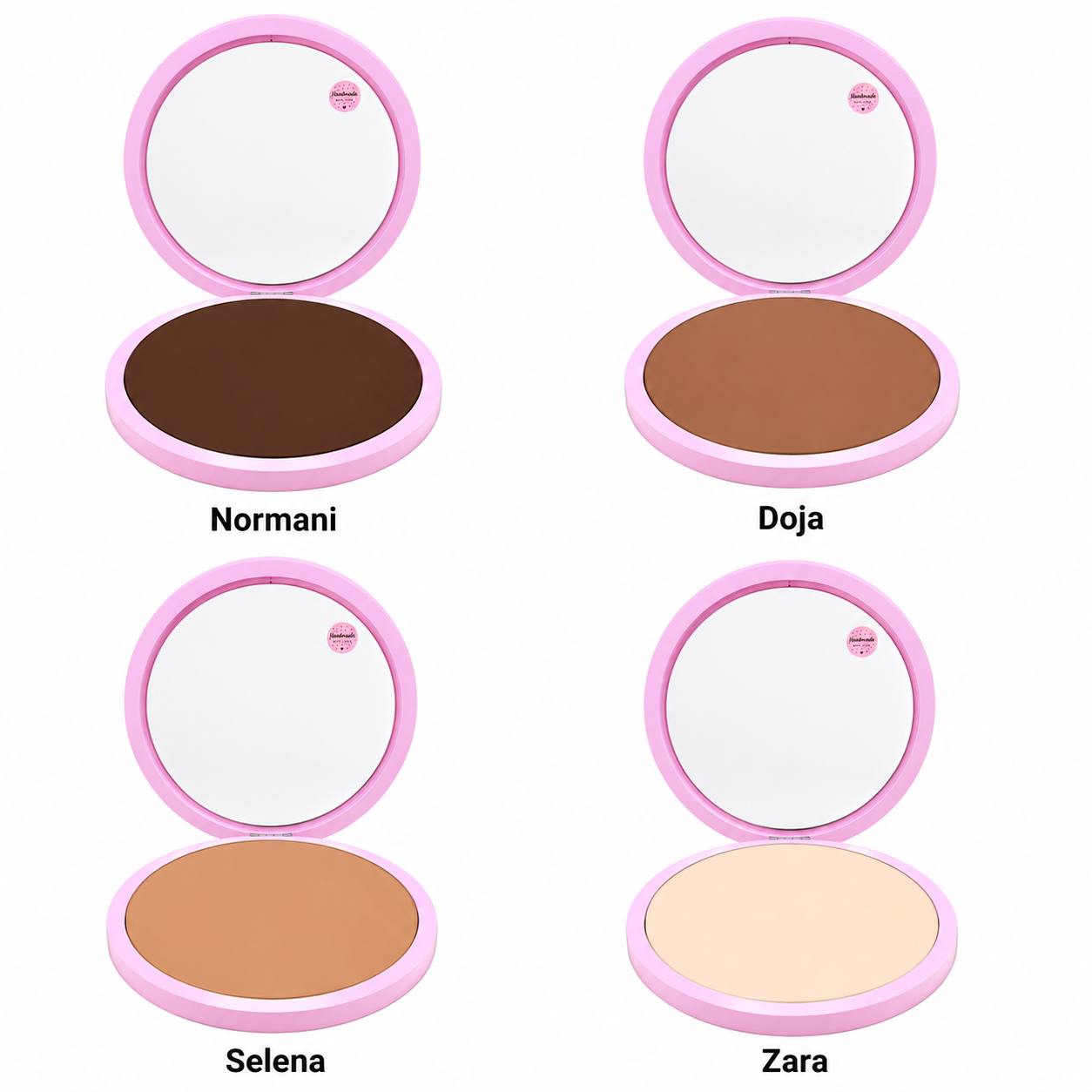 The Giant Pressed Powder Compact Mirror | Customizable | 18” Vanity Wall Mirror | Makeup Mirror | Round Mirror | by Waverly Vienna