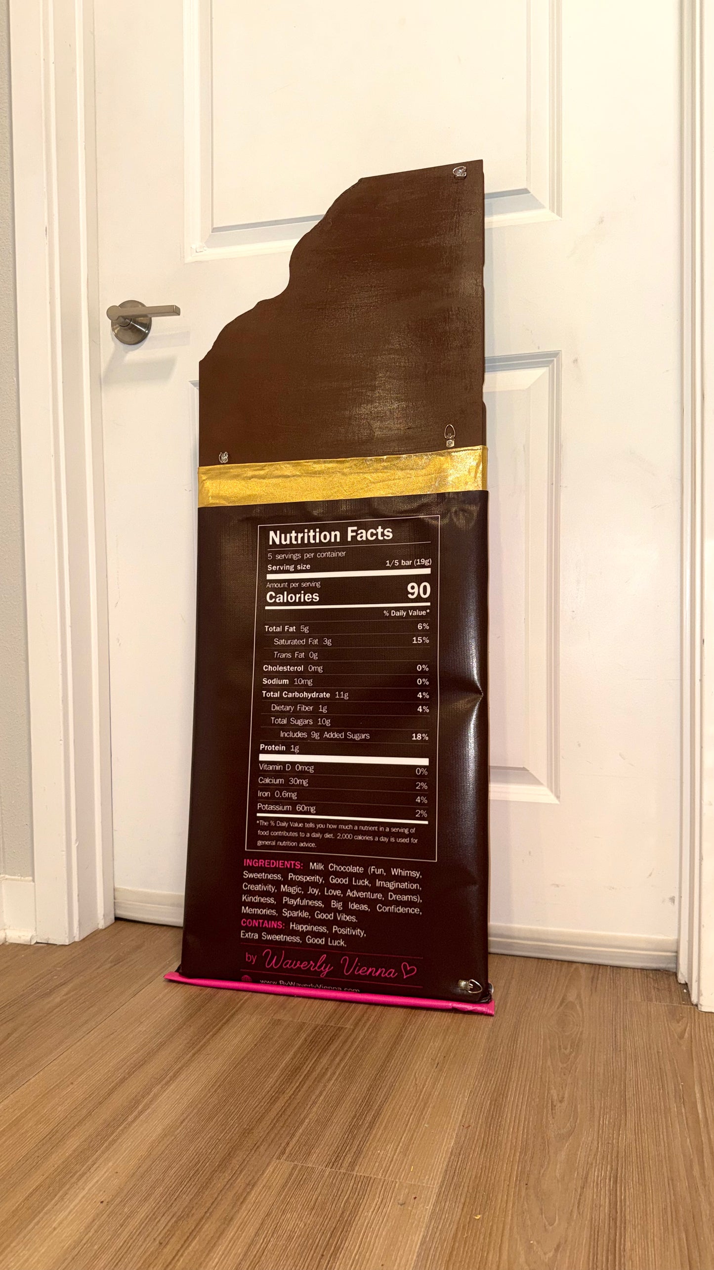 The Giant Wonka Chocolate Bar Prop with Golden Ticket| Wall Decor | Store Display | by WaverlyVienna
