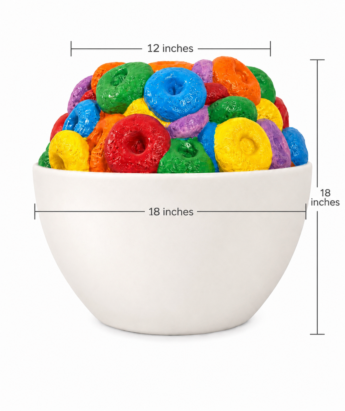 Custom Order | Giant bowl of Cereal with Spoon Prop | by Waverly Vienna