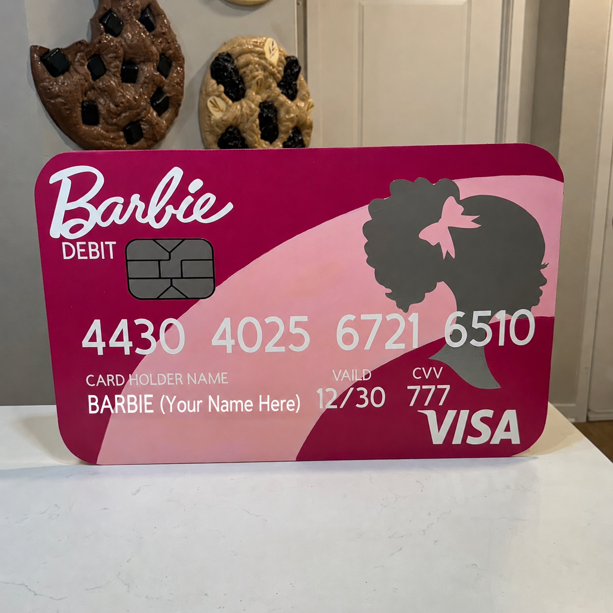 Limited Edition Barbie Debit Card Prop