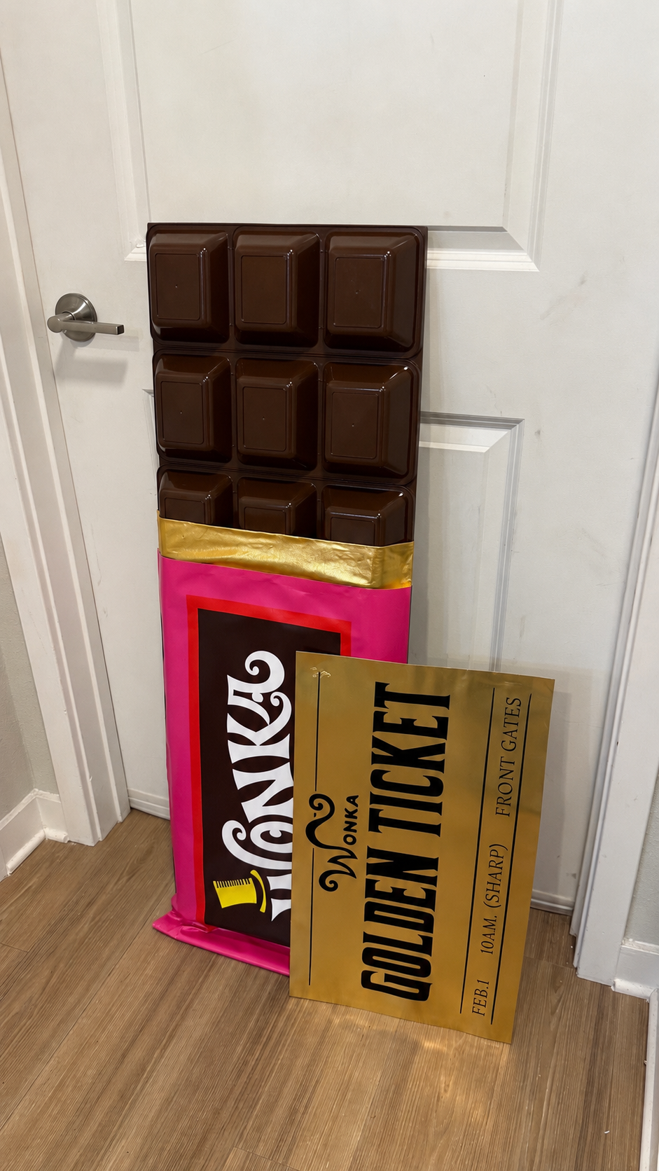 The Giant Wonka Chocolate Bar Prop with Golden Ticket| Wall Decor | Store Display | by WaverlyVienna