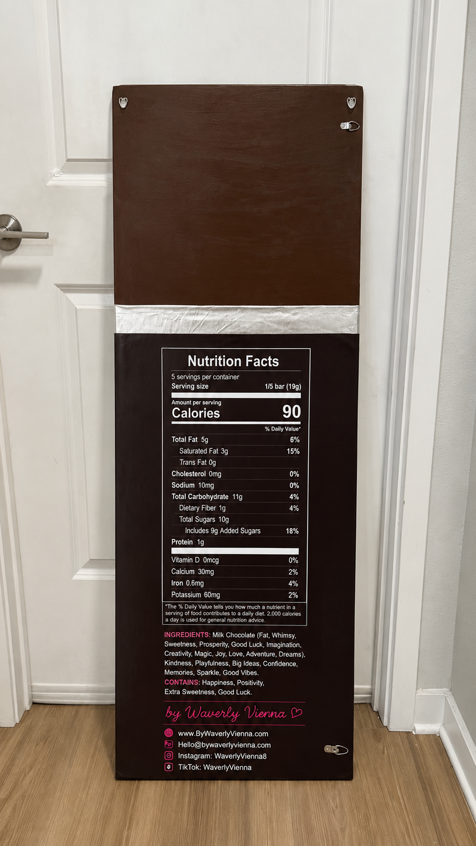 The Giant Milk Chocolate Candy Bar Prop | High Quality | Wall Decor | Store Display | by WaverlyVienna