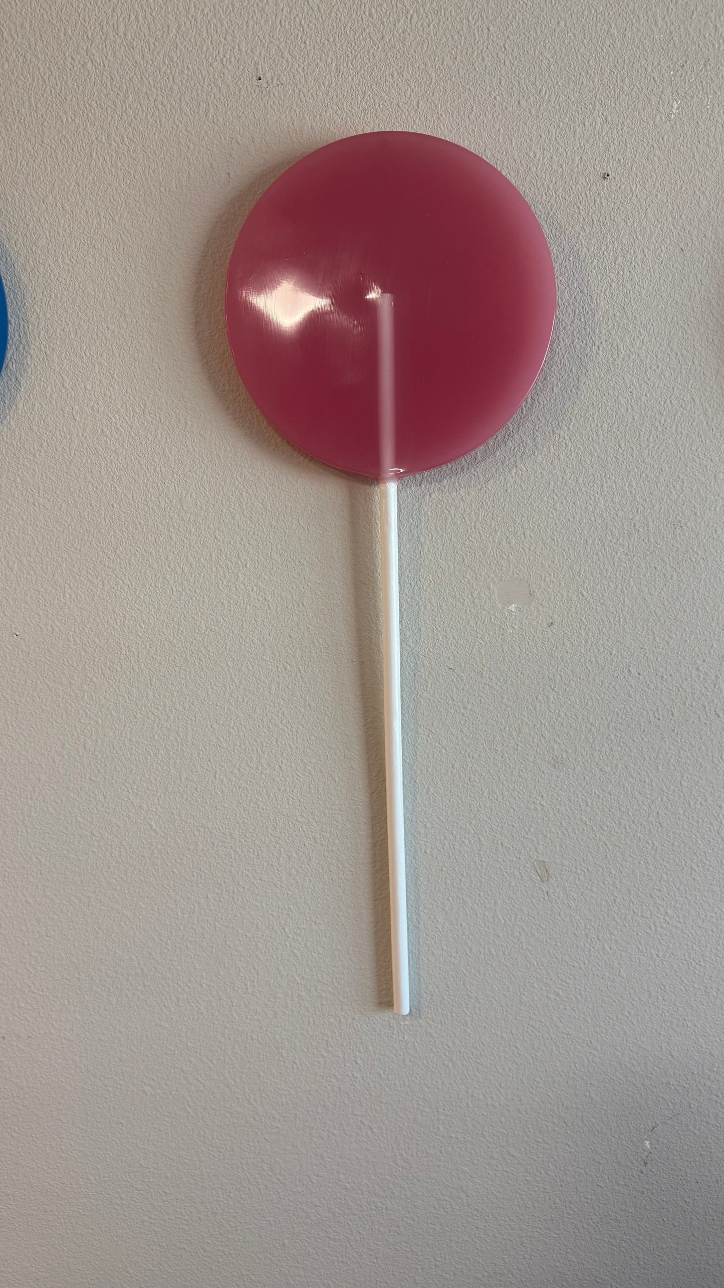 The Giant Colorful Lollipop Prop | 7 Vibrant Colors | Resin Art | Dopamine Wall Art | Giant Candy Prop | by Waverly Vienna