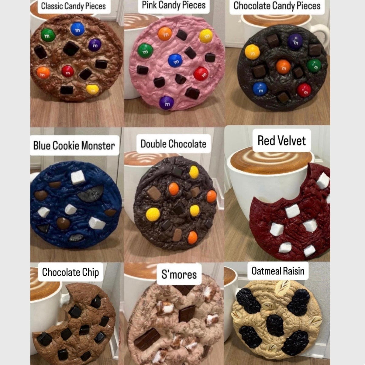 The Original Giant Cookie Prop Large 18” | 9 Flavors | High Quality | by Waverly Vienna