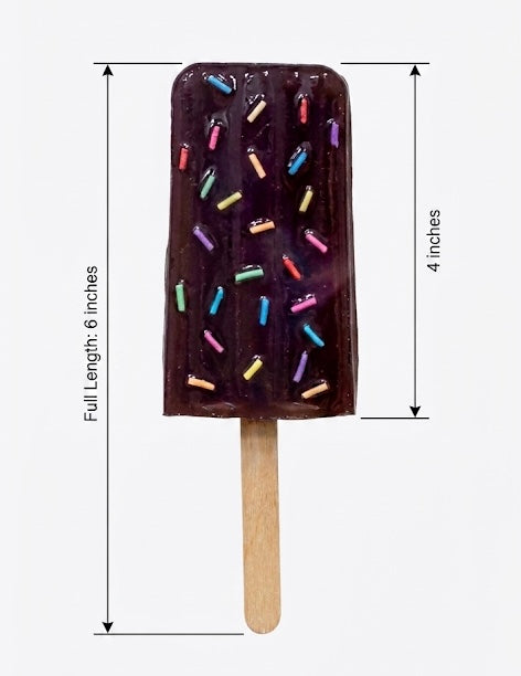 Rainbow Popsicle Art Work | Glass Framed | Resin Art | by Waverly Vienna