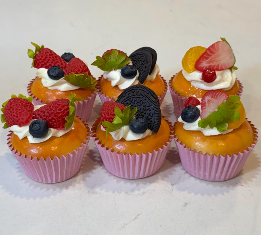 The Cupcake Magnets | 6 Pieces | Refrigerator magnets | by Waverly Vienna￼
