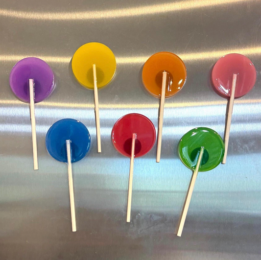 The Lollipop Refrigerator Magnets | Set of 7 Colors | Refrigerator magnets | by Waverly Vienna￼