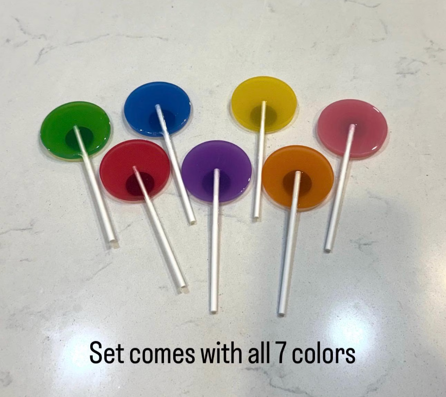 The Lollipop Refrigerator Magnets | Set of 7 Colors | Refrigerator magnets | by Waverly Vienna￼