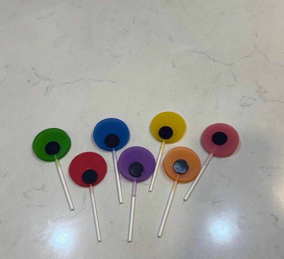 The Lollipop Refrigerator Magnets | Set of 7 Colors | Refrigerator magnets | by Waverly Vienna￼
