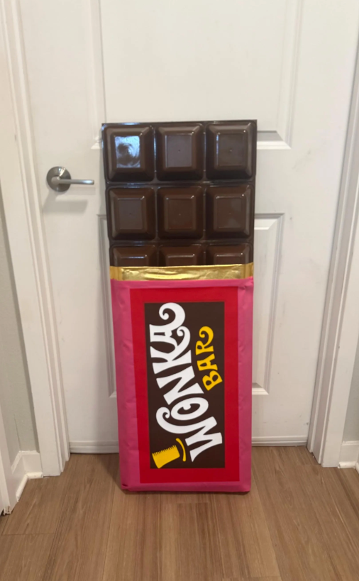 The Giant Wonka Chocolate Bar Prop with Golden Ticket| Wall Decor | Store Display | by WaverlyVienna