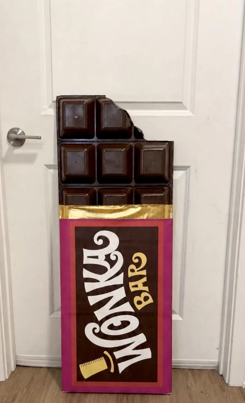 The Giant Wonka Chocolate Bar Prop with Golden Ticket| Wall Decor | Store Display | by WaverlyVienna